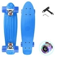 thumbnail image 1 of 27 Inch Cruiser Skateboard Complete with LED Light Up Wheels for Beginner and Adults T-Tool Included, 1 of 7