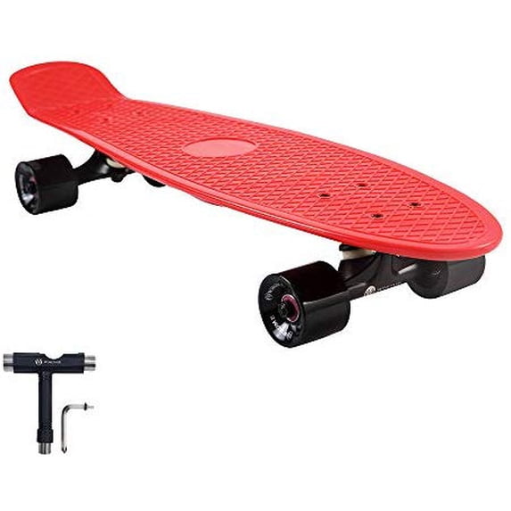 27 Inch Cruiser Skateboard for Cruising Commuting Rolling Around T-Tool Included - WHOME 27'' Skateboard for Adult/Kid Pro/Beginner