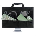 thumbnail image 1 of 27-Inch Desktop Computer Travel Bag, Monitor Dustproof Storage Bag With Handle, Suitable For 27-Inch Screens And Accessories (Black)., 1 of 6