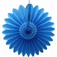 thumbnail image 1 of 27 Inch Extra-Large Tissue Paper Party Fanburst Decoration (Turquoise), 1 of 2