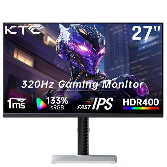 27 Inch Gaming Monitor, 300Hz/320Hz Fast IPS, 2K QHD 1440P, HDR 400,Adjustable Height/Pivot/Swivel/Tiltfor PC Gaming, Home Office & Console Play-H27E6