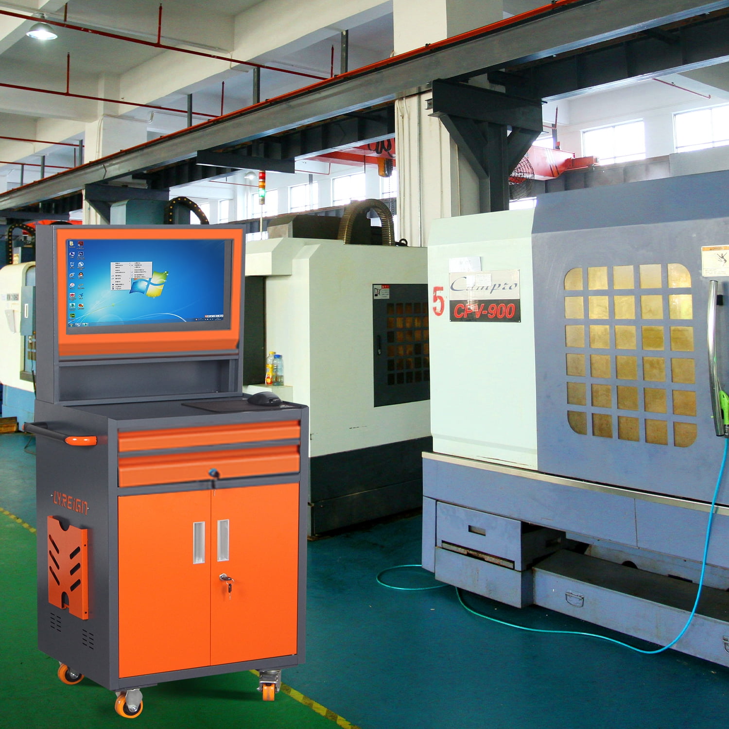 27” Metal PC Cabinet Enclosure for Monitor Protection & Storage ...