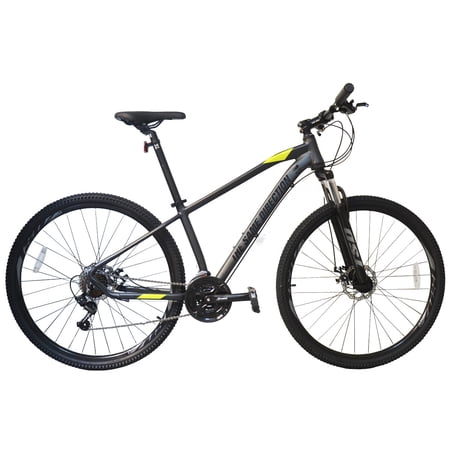 27" Mountain Bike with Hydro Disc Brakes | Cliff Hawk Black/Yellow | Off Road Suspension Mountain Bike For Men & Women | Mountain Bicycle for Kids & Adult Mountain Bike *5-Year Warranty | TSD Bicycles