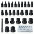 27 PCS 3/8" Inch Drive MultiSpline Screw Extractor Set Easy Out Bolt