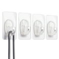 thumbnail image 1 of 27 PCS Adhesive Wall Hooks, Clear Mini Hooks with Adhesive Strips, 1 of 6