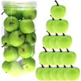 thumbnail image 1 of 27 PCS Artificial Lifelike Mini Pears Fake Realistic Plastic Fruits PET Bottle Package Faux Props Decoration Party Home Thanksgiving Christmas, 1 of 3