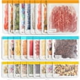 27 Pack Reusable Storage Bags BPA Free Leakproof Freezer Bags Food