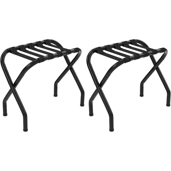 27" Pack of 2 Luggage Rack, Black