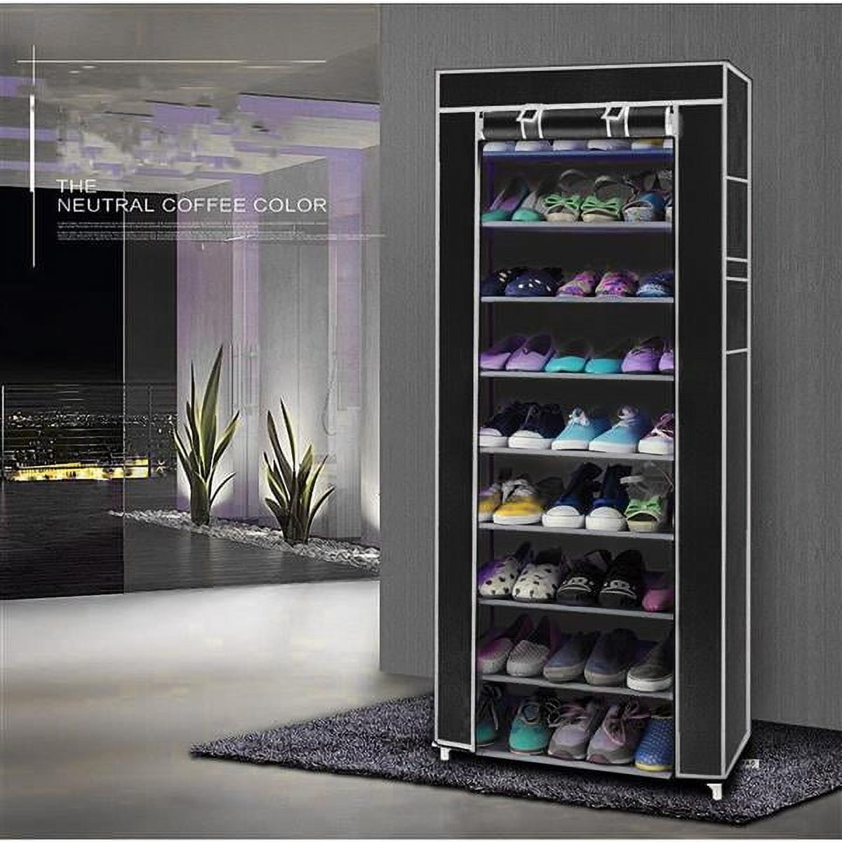 27-Pair Portable Shoe Rack, DIY Shoe Storage Shelf Organizer ...