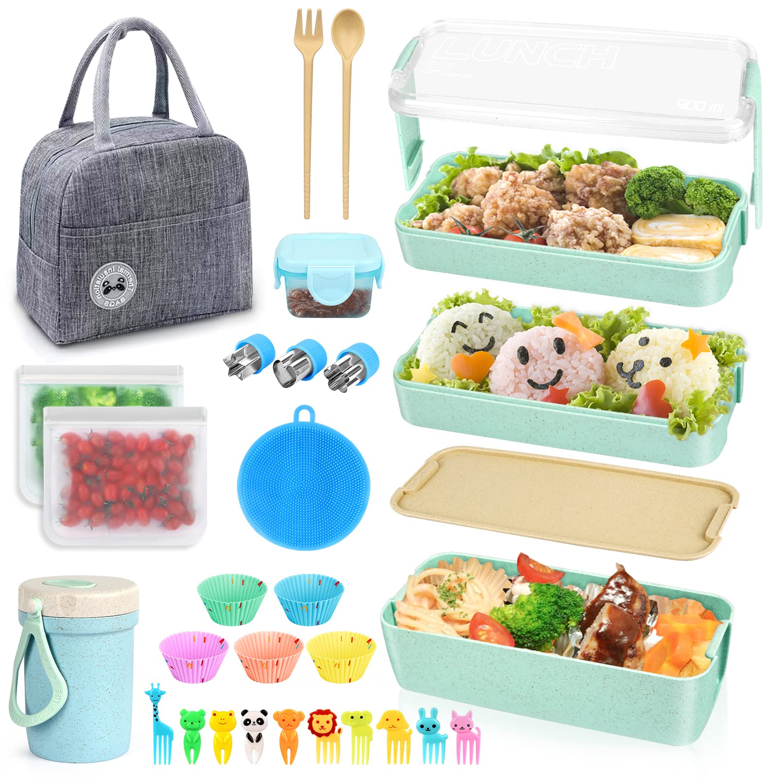 3-PACK TotBox Kids Lunch Box, Bento Snack Box for Daycare, Preschool,  Kindergarten, Toddlers, Baby, …See more 3-PACK TotBox Kids Lunch Box, Bento