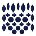 thumbnail image 1 of 27 Pcs Velvet Christmas Ball Ornaments - Xmas Decorative Hanging Ornaments for Tree (Blue), 1 of 8