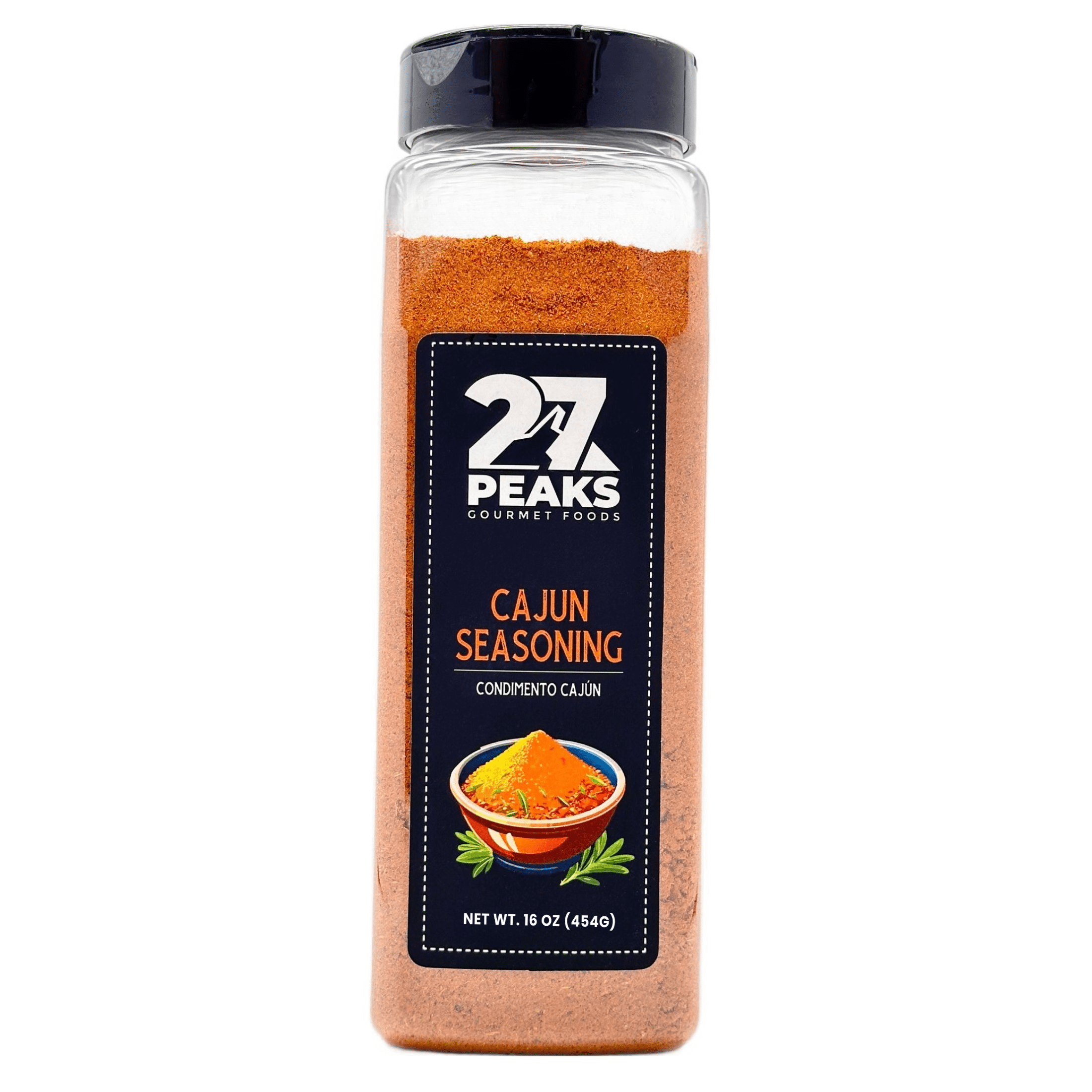 27 Peaks Gourmet No Artificial Flavors Cajun Seasoning, 16 oz Bottle