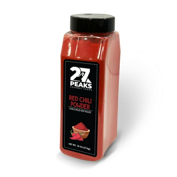 27 Peaks Gourmet No Artificial Flavors Red Chili Powder, 18 oz Bottle