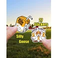 thumbnail image 1 of 27 Piece 2 Inch Waterproof Silly Goose Sticker Pack Vinyl Made In Usa, 1 of 6