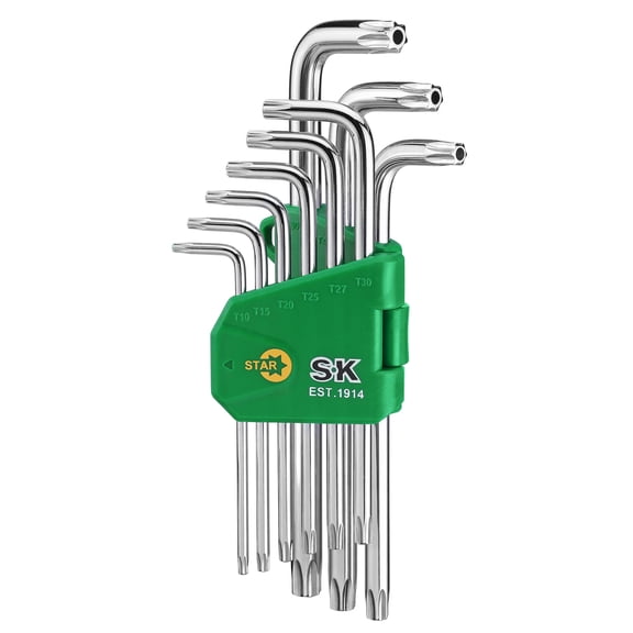 27-Piece Allen Wrench Set, Metric/SAE/Star Hex Key Set, L-Shaped, S2 Steel