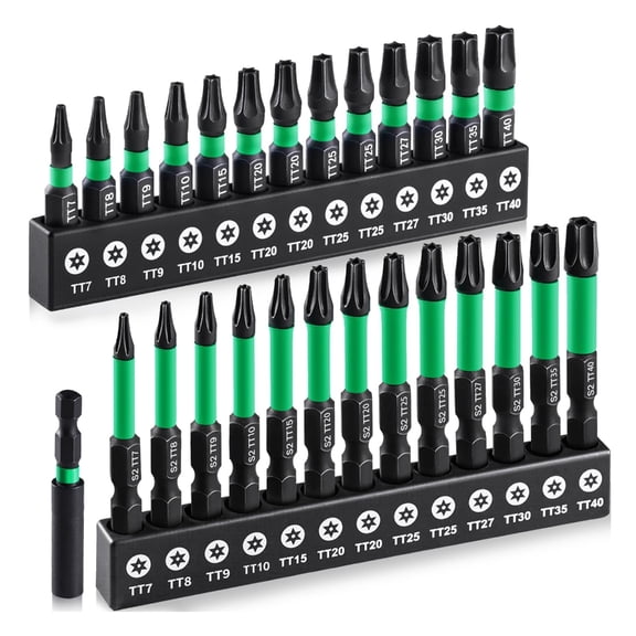 27 Piece S2 Steel Hexagonal Hole Bit Set Impact Bit Magnetic Screwdriver Bit For Power Tool With Storage Case