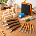 27-Piece Wood Carving and Whittling Kit for Beginners and Adults ...
