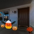 thumbnail image 1 of 27" Pre-Lit Candy Corn Bat, 1 of 4