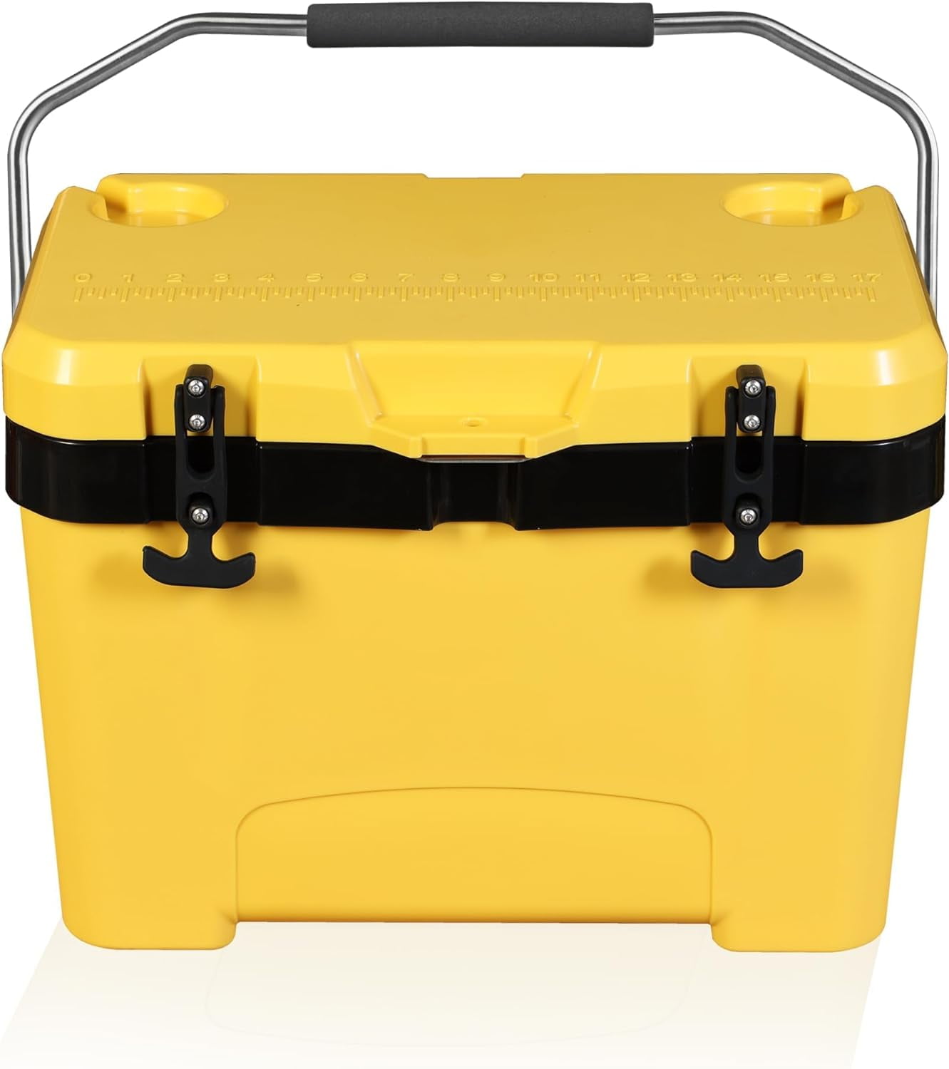 27 Quart Ice Cooler, Portable Ice Chest Hard Cooler Box with Retention