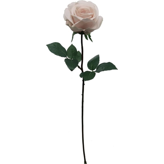27" Real Touch Mauve Rose Stem – Artificial Flower with 4" Diameter Bloom