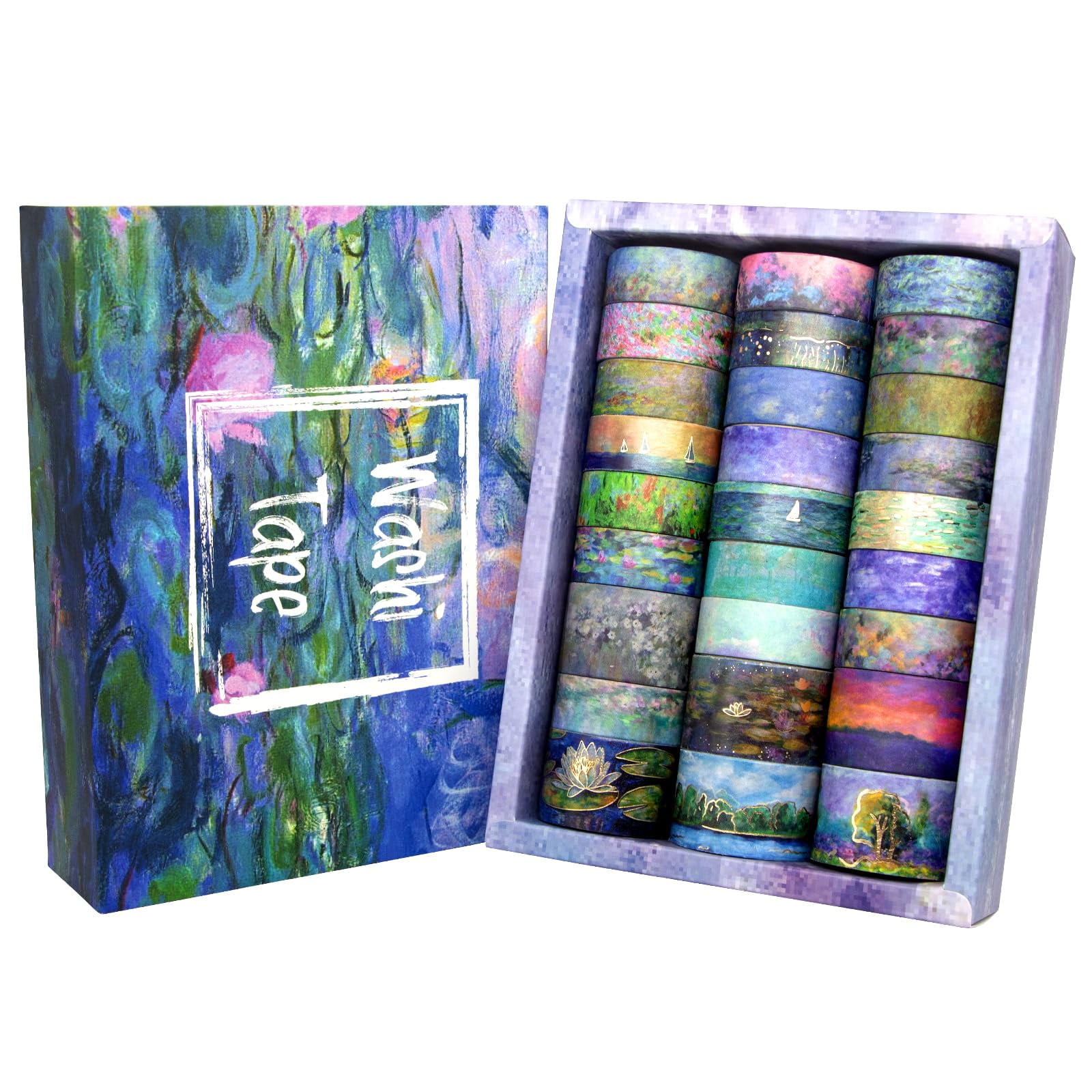 27 Rolls Gold Foil Vintage Washi Tape Set Decorative Masking