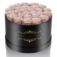 thumbnail image 1 of 27 Roses Dusty Pink Preserved Roses Gift Box, 1 of 6