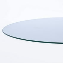 27" Round Clear Tempered Glass Table Top By Spancraft Glass