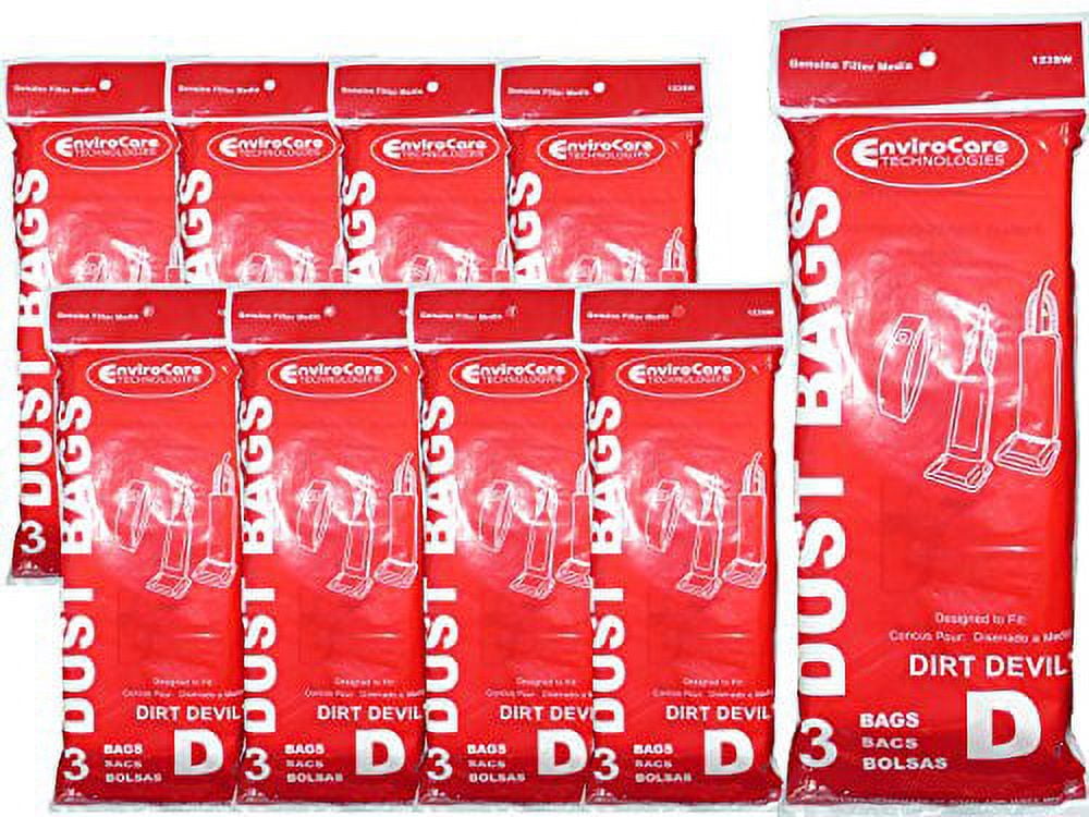 3-Pack Royal Dirt Devil Type D Vacuum Bags - Extra For Featherlite, Lite Plus Models