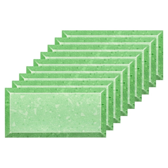 27 Sheets Peel and Stick Tiles, 7.87"x3.94"x0.02" for Kitchen Wall Stairs, Green