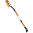 thumbnail image 1 of 27" Snow Brush and Ice Scrapers for Car Windshield, Detachable Snow Scrapers with Ergonomic Foam Grip for Cars, Trucks, SUVs (Heavy Duty ABS, PVC Brush, Orange), 1 of 7