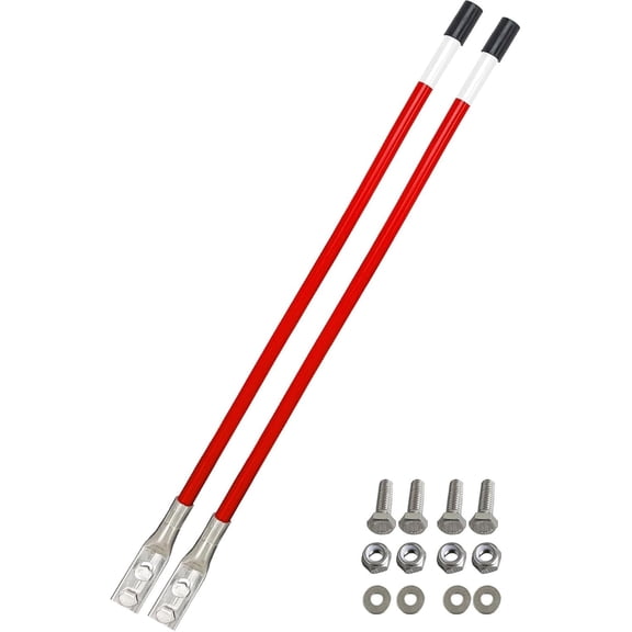 27 '' Snow Plow Blade Marking Guide Kit Red Internal All Steel Wire Never Breaks 304LStainless Steel Goint for Boss Blizzard Western plows 62265,and Most Snow Plow SUV,UTV,ATV Pickup Trucks