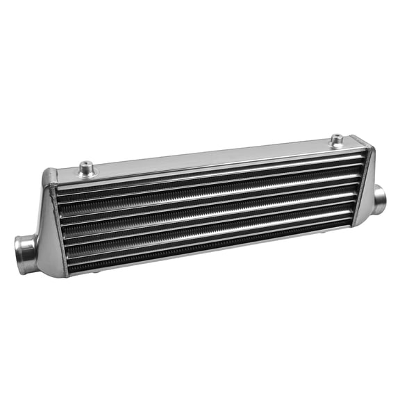 27" Universal Front Mount Intercooler, Aluminum Turbo Intercooler for Turbocharged Engines, 2.5" Inlet/Outlet, Performance Upgrade for Car, Truck & SUV | Up to 500HP, 21x7x2.25in Core