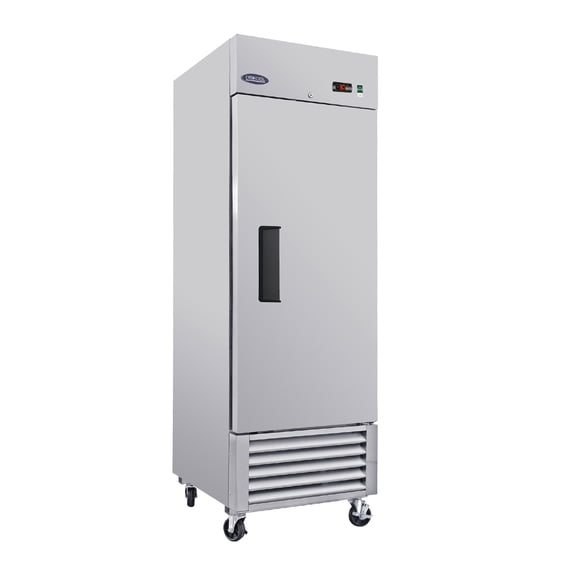 27"W Commercial Reach-In Upright Freezer, Stainless Steel Freezer, LED Light, Automatic defrost, Digital Temperature Control, Low Noise & Energy Saving 23 Cu.ft Freezer for Restaurant, Bar, Shop