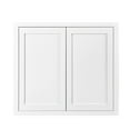 thumbnail image 1 of 27" Wide 30" Tall 14" Deep Cabinet Snow White Inset Shaker - Double Door, 1 of 5