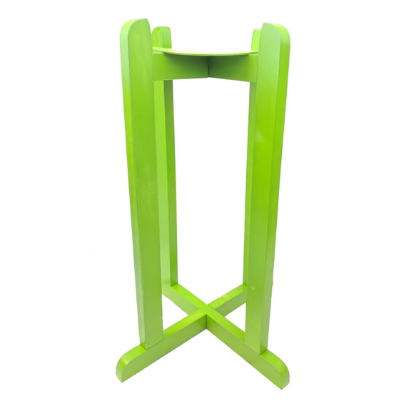 27" Wood Painted Water Beverage Dispenser or Plant Floor Stand - Light Green Painted