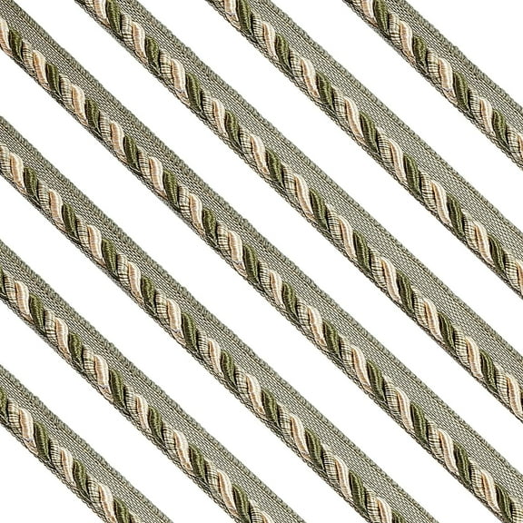 27 Yard Twisted Lip Cord Trim 6mm Twisted Cord Trim Lip Cording Muticolor Edge Piping Trim for Handmade Crafts Home Decor Upholstery Edge Embellishments DIY