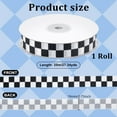 thumbnail image 1 of 27 Yards Black and White Check Ribbon 3/4 Inch Racing Car Themed Grosgrain Ribbon Grosgrain Ribbon with Classic Checkered Pattern for DIY Racing Car Party & Gift Decoration, 1 of 8