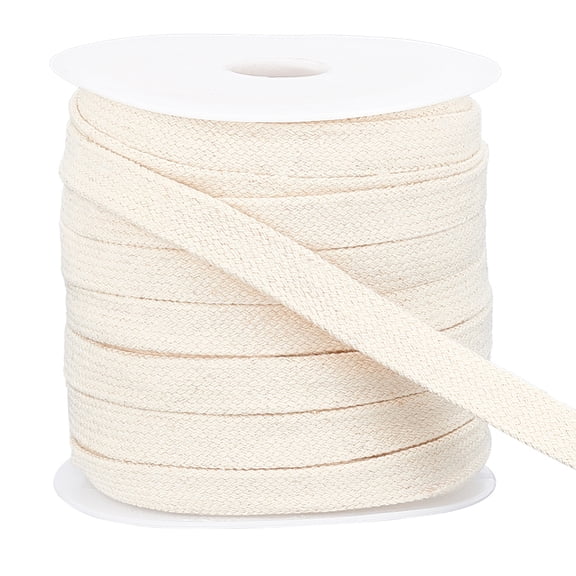 27 Yards Flat Cotton Drawstring 12mm Soft Drawstring Replacement Double Layer Hollow Drawcord for Hoodie Sweatpants Sweatshirt