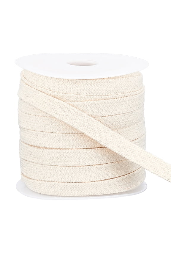 27 Yards Flat Cotton Drawstring 12mm Soft Drawstring Replacement Double Layer Hollow Drawcord for Hoodie Sweatpants Sweatshirt