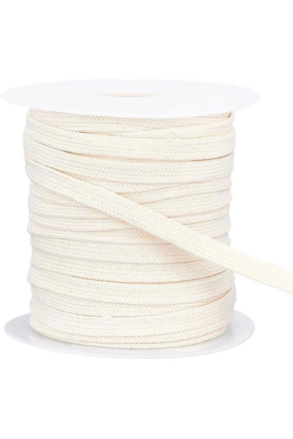27 Yards Flat Cotton Drawstring 8mm Soft Drawstring Replacement Double Layer Hollow Drawcord for Hoodie Sweatpants Sweatshirt diy PapayaWhip