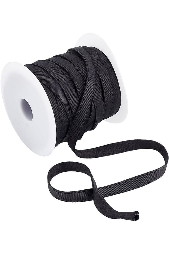 27 Yards Underwire Replacement Bra Cover Band Ribbon Black Hollow Nylon Ribbon Bone Casing DIY