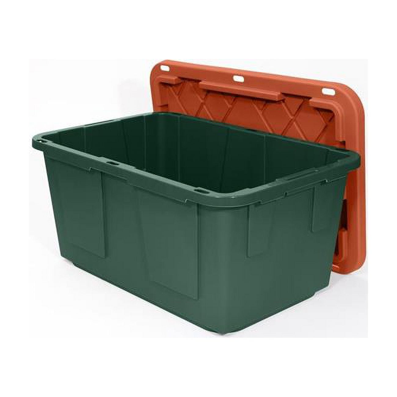 27 gal Storage Bin, Green & Red