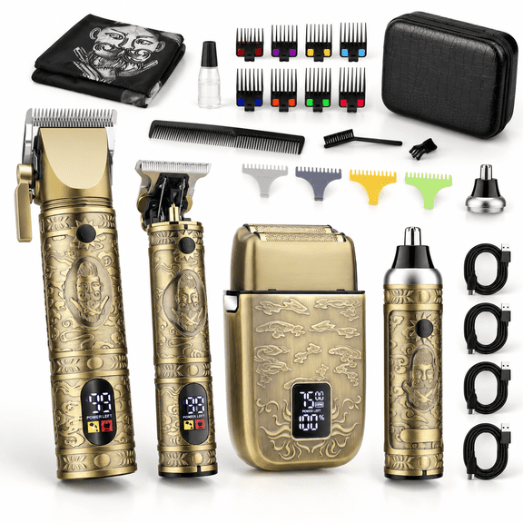 27-in-1 Hair Clipper and Beard Trimmer Kit for Men, 740bronze