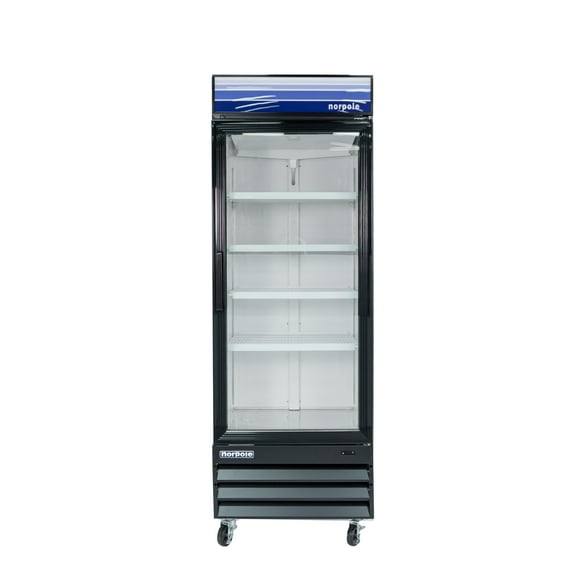 27 in. 13 cu. ft. Commercial Merchandiser Upright Freezer in Black