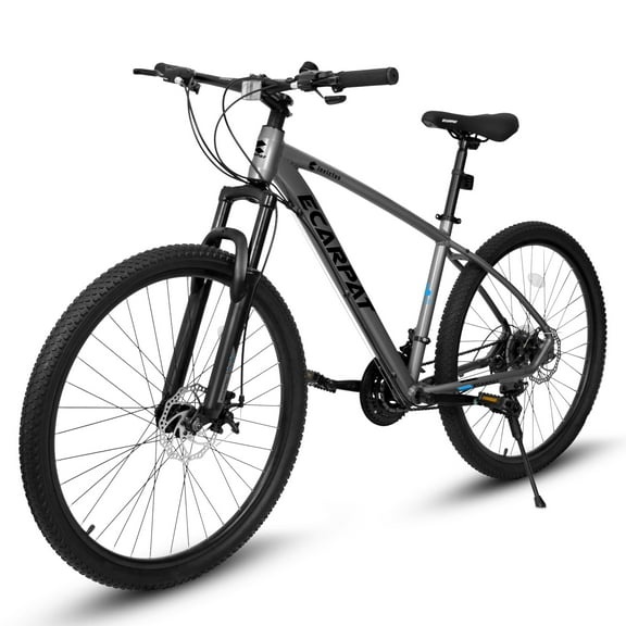 27 in Adult Mountain Bike,Lightweight Aluminum Frame,Shimano 21 Speed,Grey