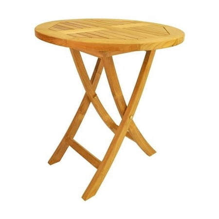 27 in. Bahama Round Bistro Folding Table