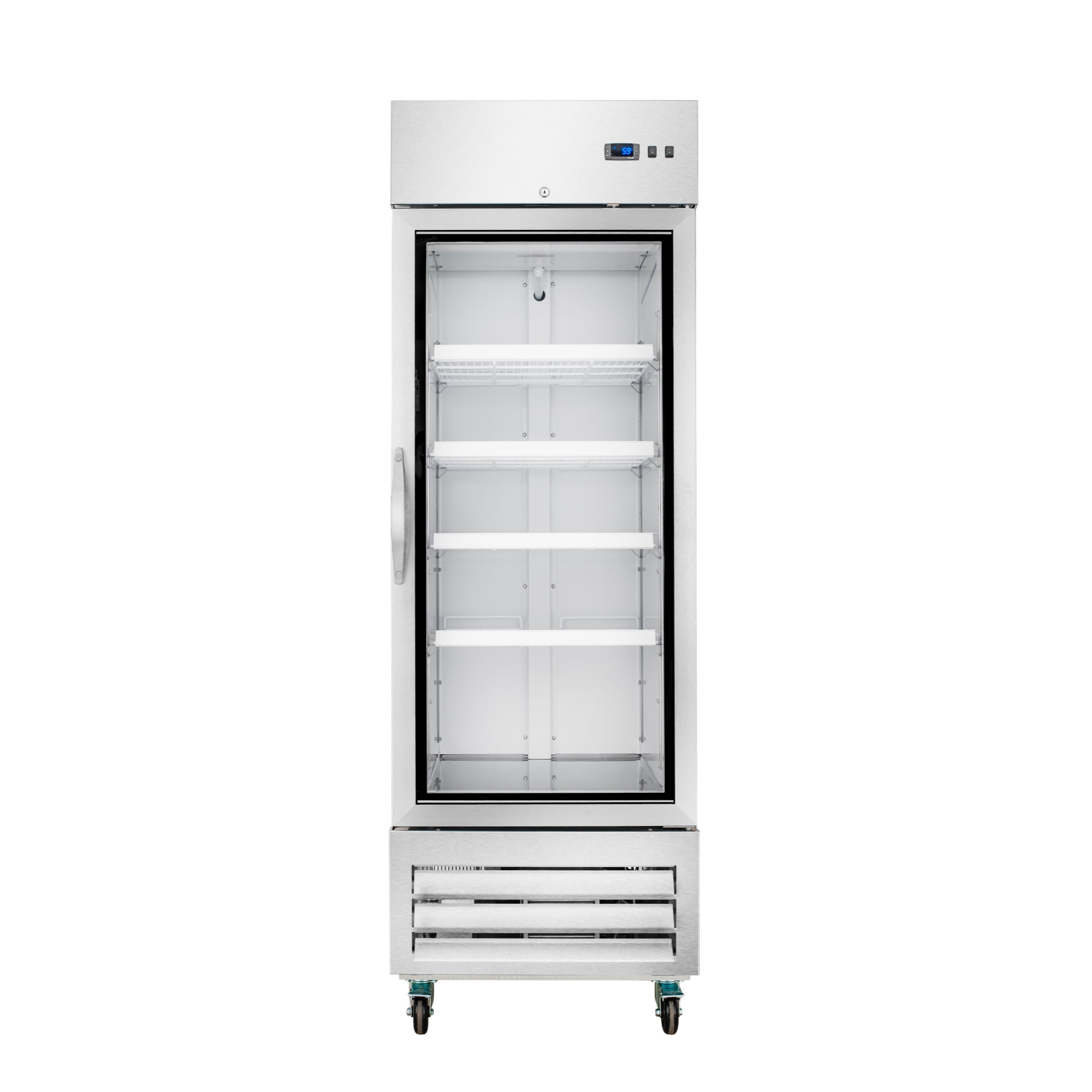 27-Inch 20.5 Cu.Ft Commercial Solid Door Stainless Steel Reach-In Freezer (SAK29705)