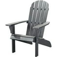 thumbnail image 1 of 27 in. Gray Heavy Duty Plastic Adirondack Chair, 1 of 1