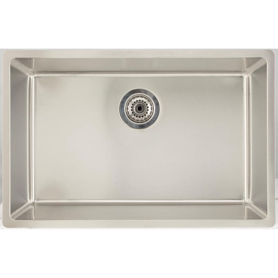 27-in. W CSA Approved Chrome Kitchen Sink With Stainless Steel Finish And 18 Gauge
