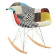 thumbnail image 1 of 27 in. Wilson Twill Fabric Eiffel Rocking Chair, Multi Color, 1 of 1